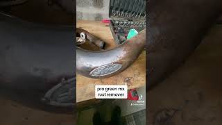 pro green mx rust remover  exhaust [upl. by Hannibal893]