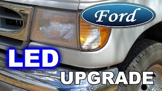 How to Install LED Headlights on Ford E Series Van [upl. by Ainnos]