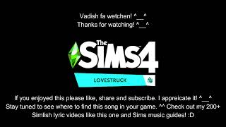 Simlish Lyrics amp English Lyrics Can You Look Into The Mirror by Fabiana Palladino Simlish Version [upl. by Spielman]