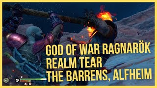 Realm Tear  The Barrens Alfheim  God of War Ragnarök  Guide [upl. by Orfinger]