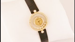 Chopard Happy Diamonds Ladies 18ct Yellow Gold Watch [upl. by Htiekram]