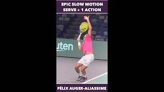 FELIX AUGERALIASSIME SERVE IS ON FIRE tennis shorts [upl. by Eittak59]