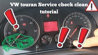 VW Touran service reset easy method [upl. by Lanita]