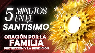 oración que pide por la protección y la bendición de Dios para la familia 5 Minutos en el Santísimo [upl. by Pasquale]