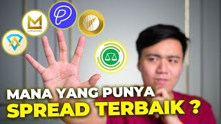 Perbandingan Spread 5 Emas Digital  Mana Yang Termurah [upl. by Beetner786]