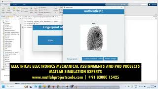 Fingerprint recognition and attendence system in matlab image processing [upl. by Dachy]