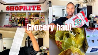 Shoprite monthly grocery haul grocery shopping grocery list  groceries South African YouTuber [upl. by Hiltner785]