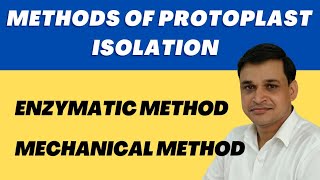 Methods for isolation of protoplast Mechanical and Enzymatic  Plant Biotechnology [upl. by Botsford]