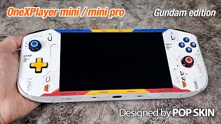 OneXPlayer Mini  Mini Pro Gundam edition POP SKIN Matte version [upl. by Thacher]