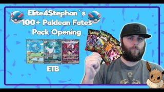 100 Paldean Fates Packs ETB [upl. by Ettezzil944]