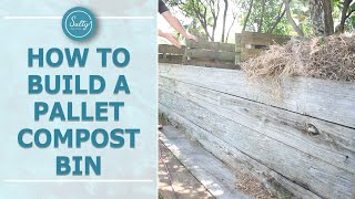 How to Build a 3 Compartment COMPOST BIN with Pallets [upl. by Nepil]