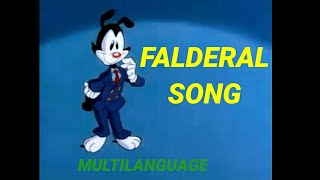 Animaniacs  Falderal Song Multilanguage [upl. by Allianora]