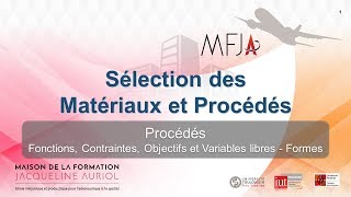 64 Science des Matériaux  Sélection des Procédés Éléments de traduction [upl. by Meaghan]