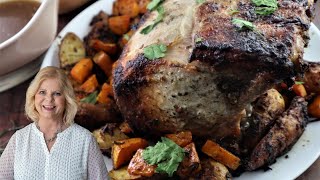 Easy OvenRoasted Bonein Pork Roast Recipe [upl. by Aisatal902]