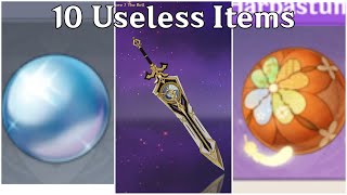 10 Useless Items in Genshin Impact [upl. by Cornall]