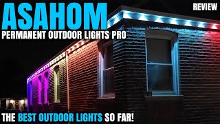 The Best Outdoor LED Lights So Far  ASAHOM 1060 Permanent Outdoor Lights Pro Review [upl. by Lesirg190]