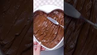 shorts Sweet Heart Chocolate Heart Cake Shape [upl. by Airuam]