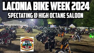 Laconia Bike Week 2024  Watching Drunk Bikers Leave HIGH OCTANE Saloon Friday Night Craziness [upl. by Jarred]