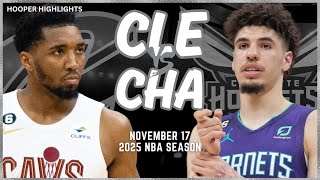 Cleveland Cavaliers vs Charlotte Hornets Full Game Highlights  Nov 17  2025 NBA Season [upl. by Adnilec694]