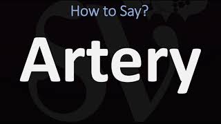 How to Pronounce Artery CORRECTLY [upl. by Arri48]