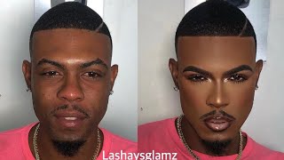 Male makeup transformation 🔥X new tricks [upl. by Arrakat]