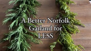 Deluxe Norfolk Pine Garland [upl. by Ynatsed977]