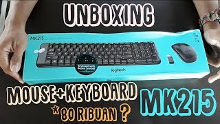 Logitech MK215 mouse  keyboard Unboxing Bahasa Indonesia [upl. by Lavro]