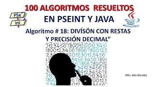 18 de 100 Algoritmos en Pseint y Java quotDIVISIÓN USANDO RESTAS SUCESIVASquot [upl. by Leodora]