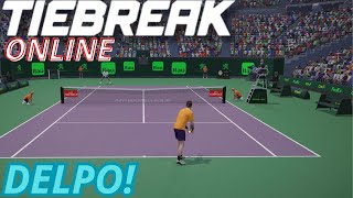 TIEBREAK ONLINE  DEL POTRO x TSITSIPAS I Contra RobertoLeal25Gamer [upl. by Channing]