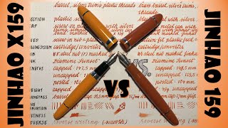 Jinhao X 159 new vs 159 old  Evolution Quick Fountain Pen Review [upl. by Brader]