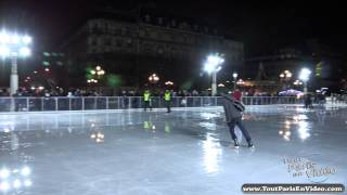 Patinoire de lhôtel de ville de Paris Noël Full HD [upl. by Serafine]