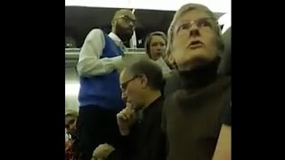 Woman kicked off flight after berating Trump supporter [upl. by Ahsitauq91]