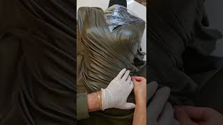 Leather Corset Dress for the Daring Woman  Corset Bustier Leather Gown Video now ours [upl. by Spain849]