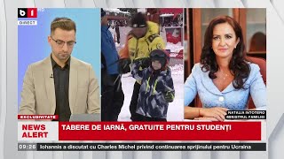 TABERE DE IARNĂ GRATUITE PENTRU STUDENȚIȘtiri B1TV24 ian 2024 [upl. by Croom]