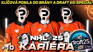 Klíčová Posila a Draft Nováčků 2025 SPECIÁL 10  NHL 25 CZ Lets Play Kariéra  Franchise [upl. by Laamaj]