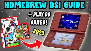 How to Homebrew DSi  Play Downloaded DS Games 2023 Guide [upl. by Namhcan419]