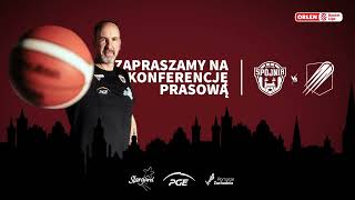 Konferencja prasowa  PGE Spójnia Stargard  Grupa Sierleccy Czarni Słupsk [upl. by Oznofla]