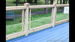 How To Easily Build and Install Deck Railing [upl. by Wycoff]