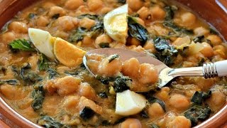 Potaje de Garbanzos con Espinacas y Picada de Almendras [upl. by Sachsse87]