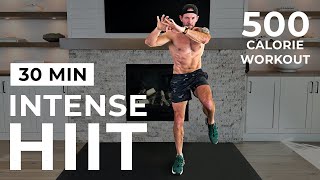 30 Min Intense HIIT Workout For Fat Burn amp Cardio No Equipment No Repeats [upl. by Salesin41]