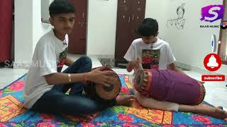 MISRA NADAI IN MRIDANGAM  ft Adhithya amp Sanjay  Mridangam music  Mridangam Nadai  SAAS MUSIC [upl. by Auqenat]