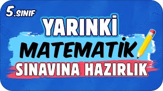 YARINKİ MATEMATİK SINAVINDA ÇIKAR 📘 5 SINIF ✍🏻 [upl. by Francklin304]