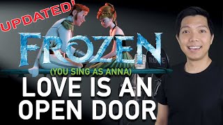 Love Is An Open Door Male Part Only  Karaoke UPDATED  Frozen [upl. by Angela]