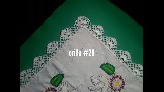 Orilla de picos tejida a gancho crochet 28 [upl. by Einnhoj822]