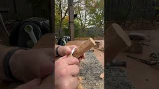 Tapering the spoon with a Detail Knife youtubehighfive youtubecreators [upl. by Ariay61]