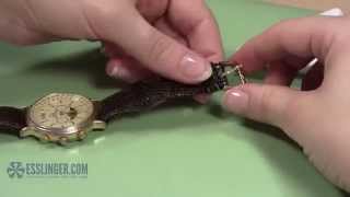 How to Replace a Leather Watch Band Buckle [upl. by Lesnah]