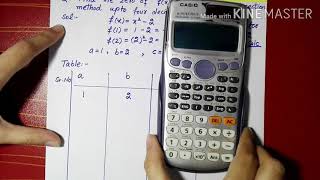 Bisection method by using CASIO fx99IES PLUS Calculator Algebraic Equation in UrduHindi [upl. by Aicilana]