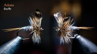 Adams Dry Fly  Most popular dry fly ever created  McFly Angler Fly Tying Tutorials [upl. by Earezed474]