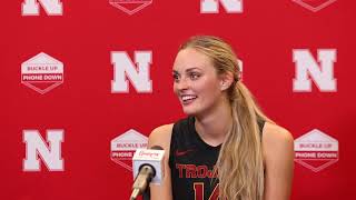 USCs Ally Batenhorst full press conference after falling to Nebraska [upl. by Dolorita]