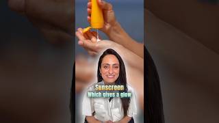 Sunscreen for glowy skin  dewy sunscreen recommendation ad [upl. by Wetzell129]